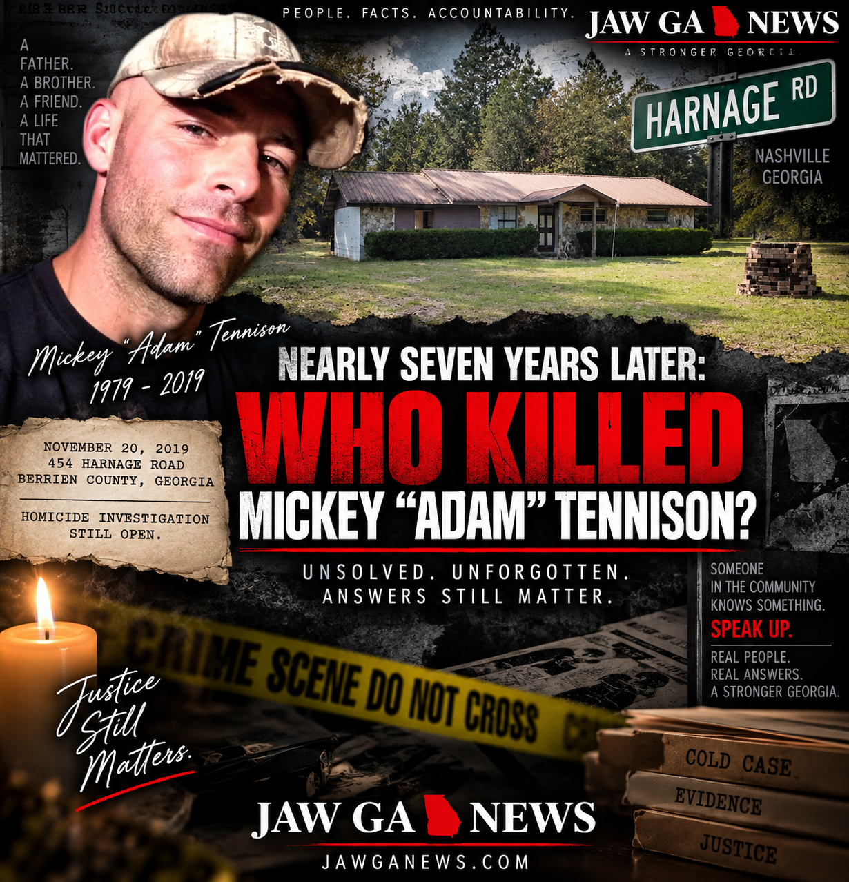 NEARLY SEVEN YEARS LATER: WHO KILLED MICKEY “ADAM” TENNISON?