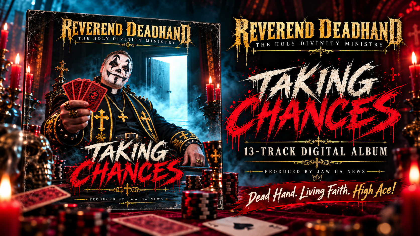 “Taking Chances,” a 13-track Juggalo-inspired horrorcore album by The Holy Divinity Ministry