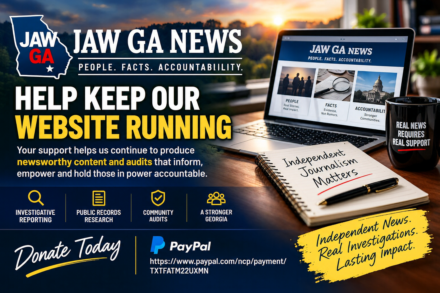 Help Keep JAW GA News Running: Your Support Keeps Independent Journalism Alive